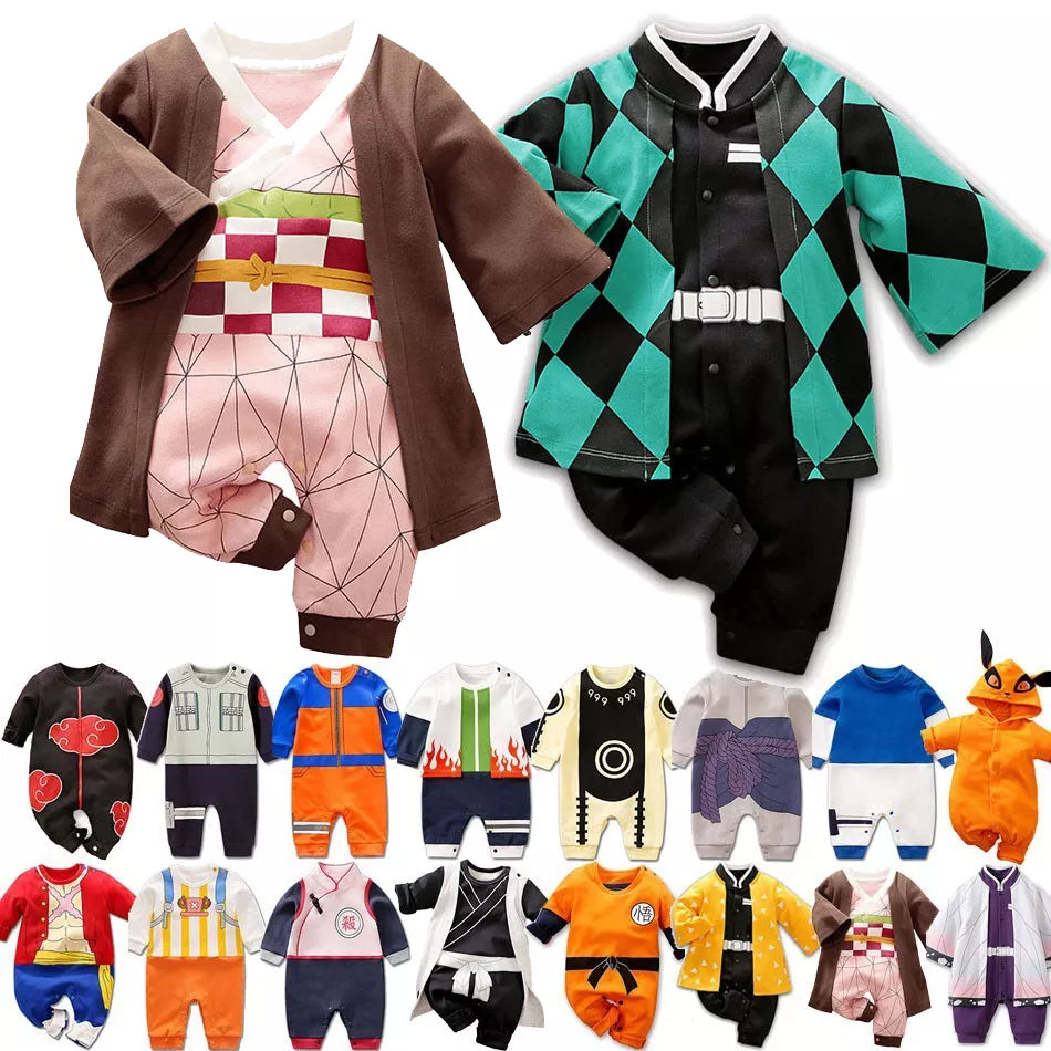 0-18 Months Anime Baby Rompers Newborn Cosplay Costume Infant