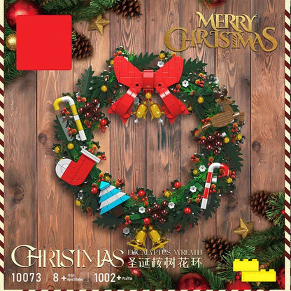 Santa Claus Model Buliding Blocks Creative Christmas Decoration Bricks