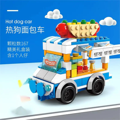 Snack cart Building Blocks Mini City Store Street View Snack Street