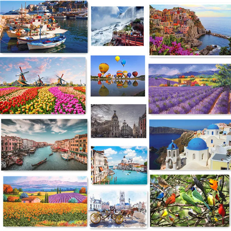 500 Pieces Creative Jigsaw Puzzle Various Landscape Assembling Picture