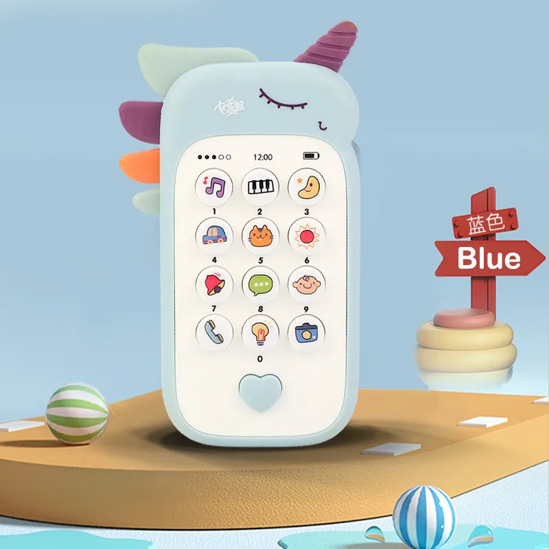 Baby Phone Toy Music Sound Telephone Sleeping Toys With Teether