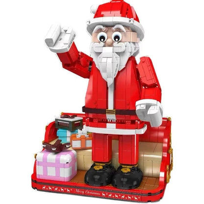 Santa Claus Model Buliding Blocks Creative Christmas Decoration Bricks