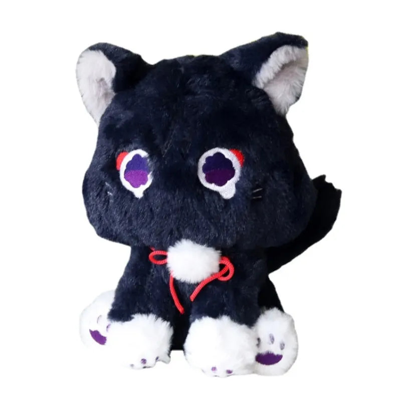 Game Genshin Black Scaramouche Cat Fluffy Impact Wanderer Pet Plush