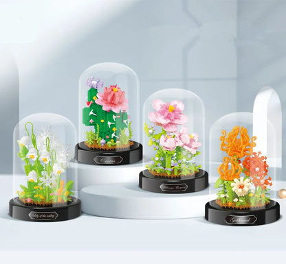 Diy Micro Flower Building Blocks Mini Bricks Particles Eternal Life