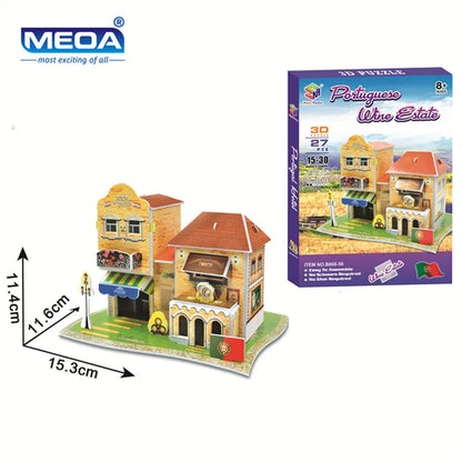 40 Style World Famous Architecture Building 3D Puzzle Model