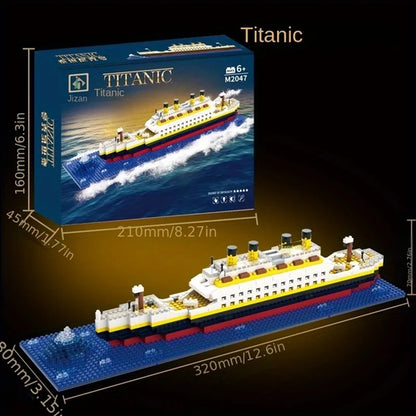 Building block assembly toy Titanic giant boy girl puzzle cruise ship