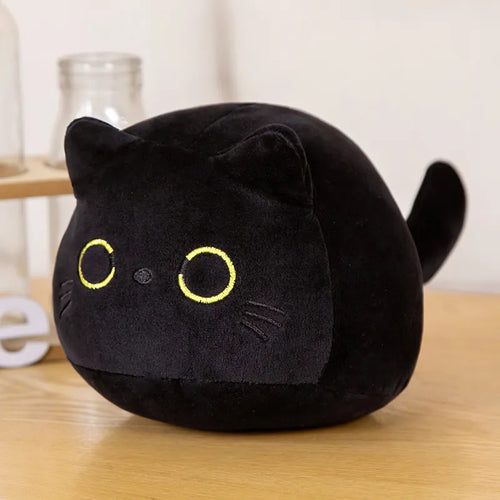 NEW Black Cat Plush Toy Soft Plushies Cute Stuffed Animal Cat Throw