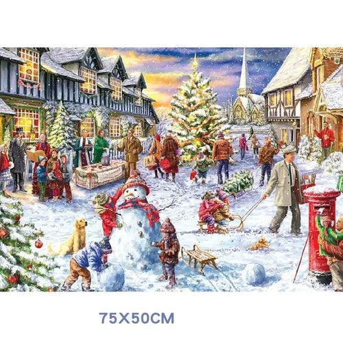 1000 Piece Puzzle Merry Christmas Gifts Large Jigsaw Puzzle For Adult