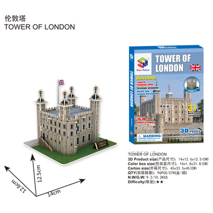 40 Style World Famous Architecture Building 3D Puzzle Model