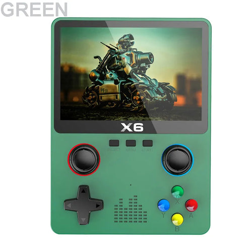 X6 Game Console with 10000+ Games 3.5 Inch IPS Screen Handheld Retro