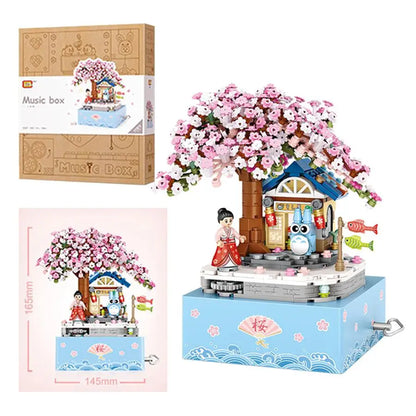 LOZ Blocks New Year Goods Building Bricks Christmas Tree Music Box