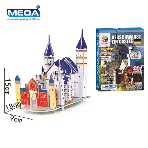 40 Style World Famous Architecture Building 3D Puzzle Model