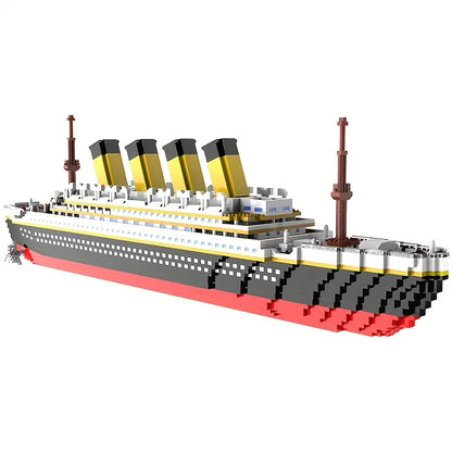 Building block assembly toy Titanic giant boy girl puzzle cruise ship