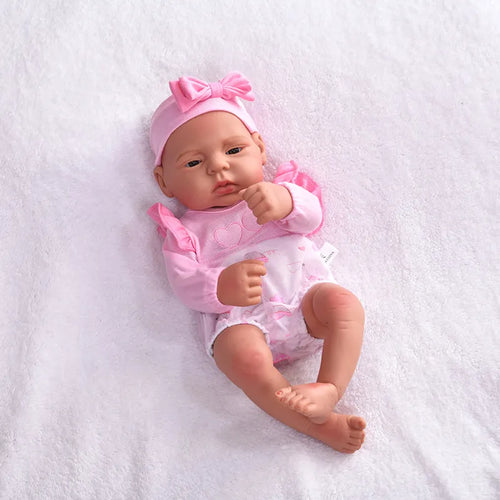 16inch Full Body Silicone Bebe Reborn Doll Soft Dolls Lifelike Baby