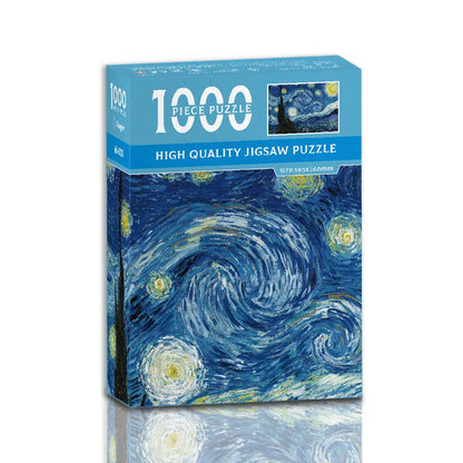 MaxRenard Mini Jigsaw Puzzle 1000 Pieces for Adults Van Gogh The