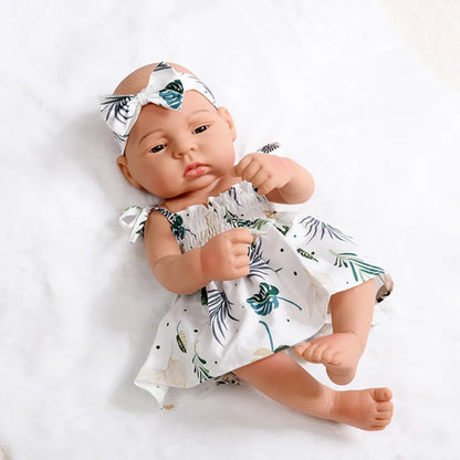 16inch Full Body Silicone Bebe Reborn Doll Soft Dolls Lifelike Baby