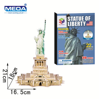 40 Style World Famous Architecture Building 3D Puzzle Model