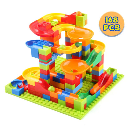 Children's slide small block block assembly particles DIY educational