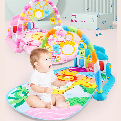 Musical Baby Activity Gym Rack Play Mat Kid Rug Puzzle Mat Carpet