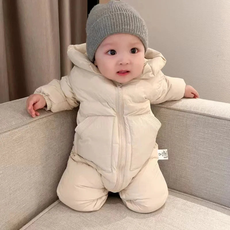 Newborn Baby Rompers Winter Coats Warm Baby Boys Costume Babie Girls