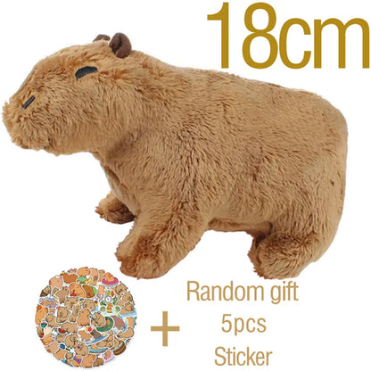 18-30cm  Capybara Plush Simulation Capibara Anime Fluffty Toy Stuffed