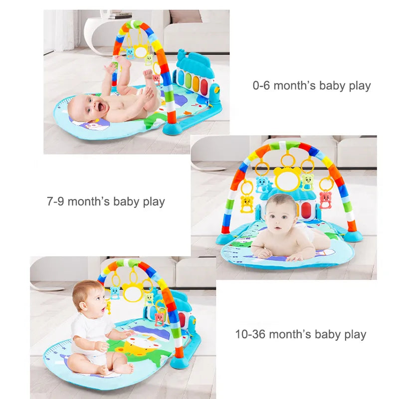 Musical Baby Activity Gym Rack Play Mat Kid Rug Puzzle Mat Carpet