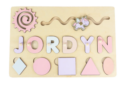 Personalized Name Puzzle for Kids Personalized Selection of Wooden