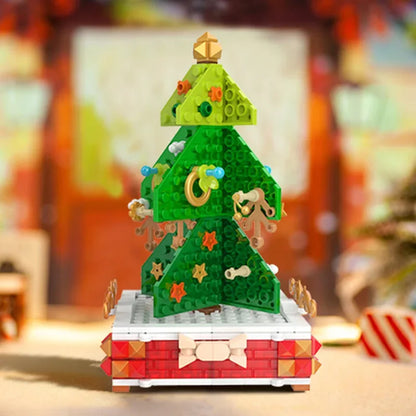 Merry Christmas Lighting Tree Building Blocks Bricks Creative Music