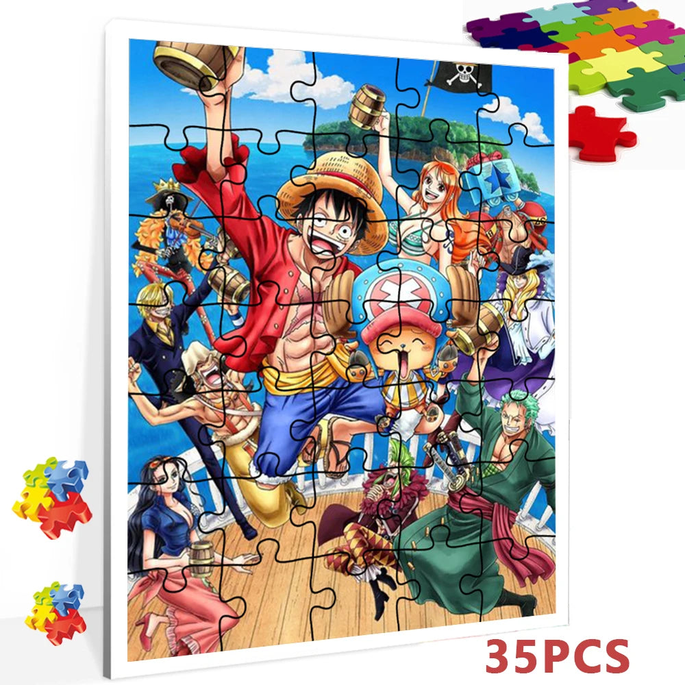 Bandai Anime 1000 Pieces Jigsaw Puzzle One Piece Cartoon Paper Puzzle