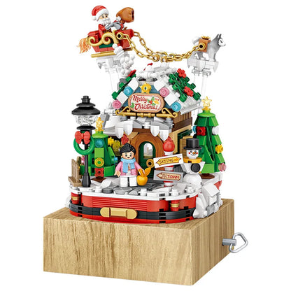 LOZ Blocks New Year Goods Building Bricks Christmas Tree Music Box