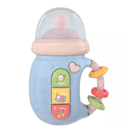 Baby Musical Feeding Bottle Pacifier Newborn Soft Teether Rattles