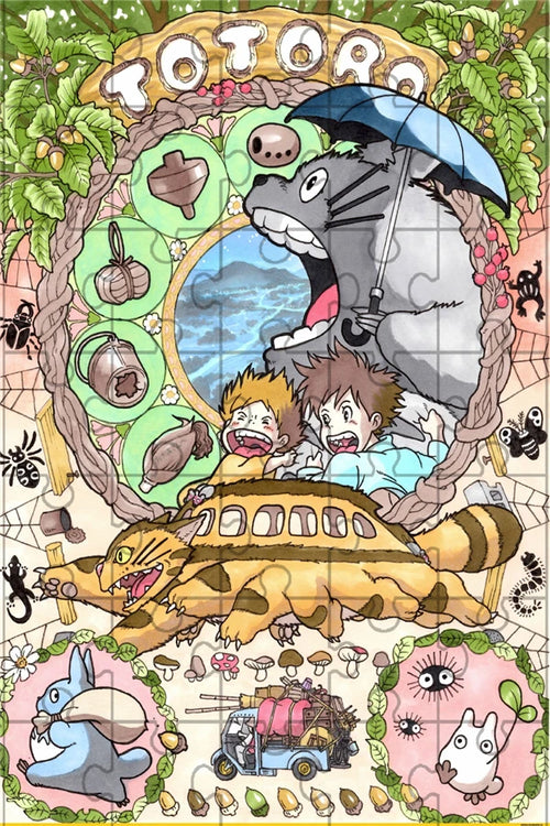 Japan Anime Jigsaw Puzzles Miyazaki Hayao Movies Character Totoro