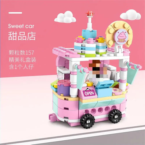 Snack cart Building Blocks Mini City Store Street View Snack Street