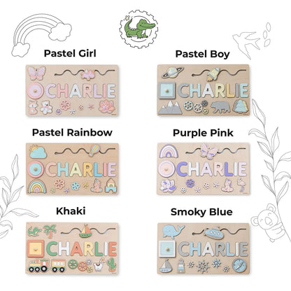 Personalized Name Puzzle for Kids Personalized Selection of Wooden