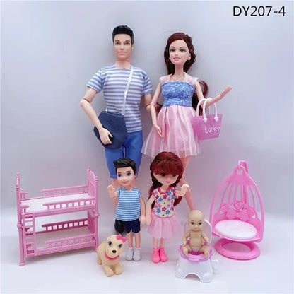 Cute Doll House Stroller Bed Chair Accessories For Barbie 11.5''