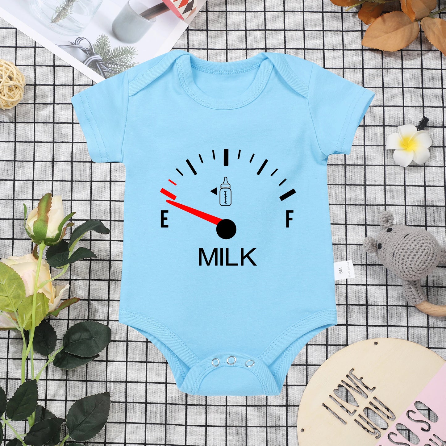 Hot White Cotton  Baby Onesie Minimalist Print Top Sell Creativity