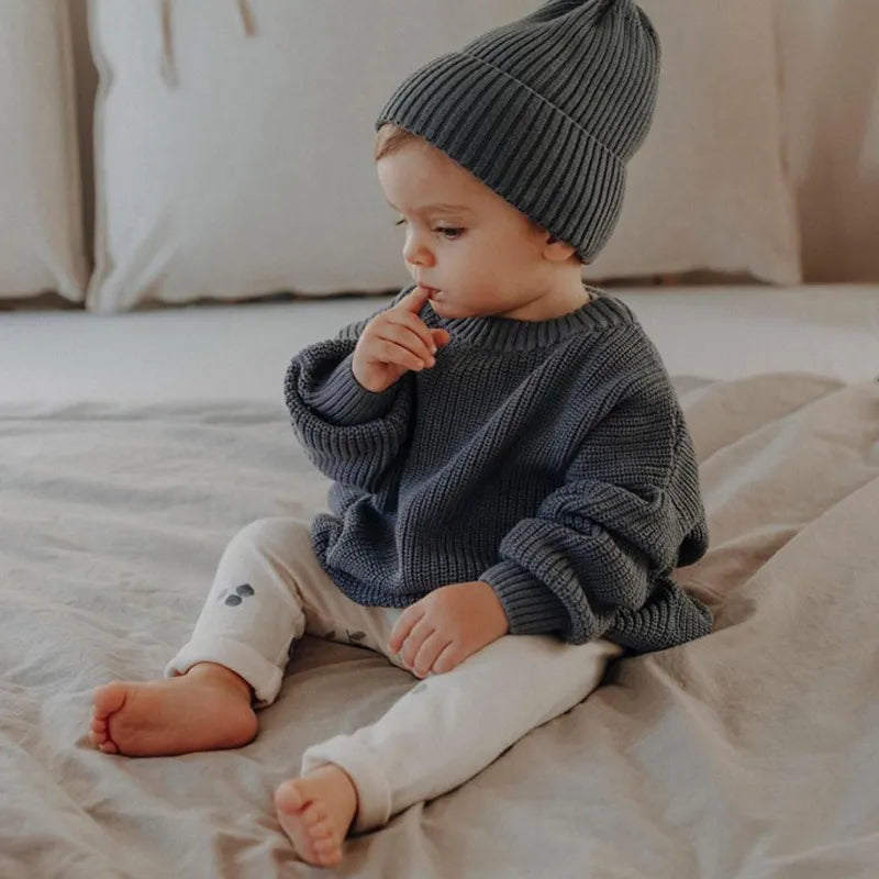 Children Baby Loose Sweater Knitted Autum Winter Baby Boy Girl Clothes