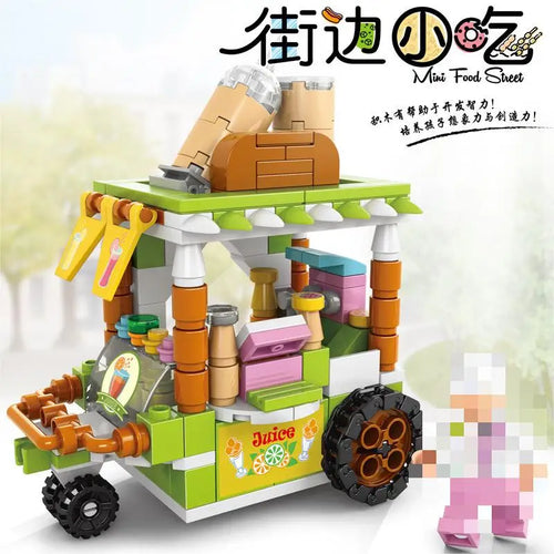 Snack cart Building Blocks Mini City Store Street View Snack Street