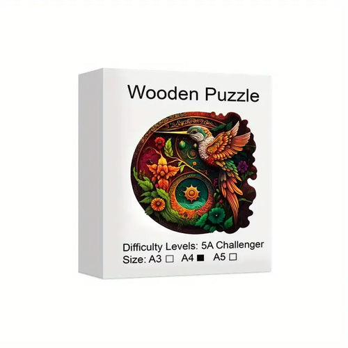 Bird Wooden Puzzle for Adults, Uniquely Irregular Animal Shaped Wooden