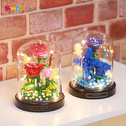 DIY Micro Flower Building Blocks Mini Bricks Particles Eternal Life