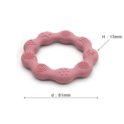 Baby Silicone Teethers Food Grade Newborn Pacifier Relief Design