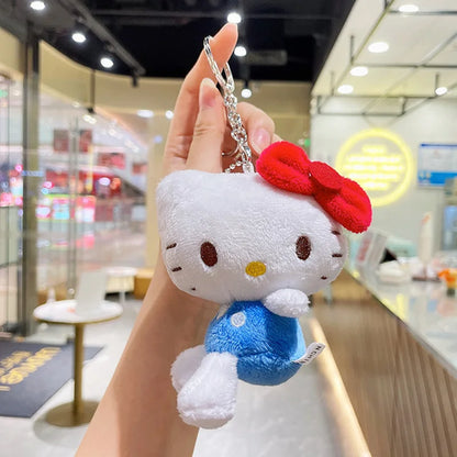 Hello Kitty Plush Doll Toy Kawaii Anime Cartoon Bow Kt Cat Cute