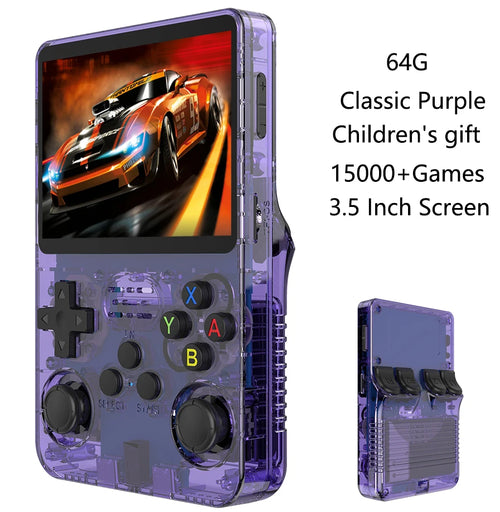 QZT X6 Game Console 3.5Inch IPS Screen Handheld Game Player Dual