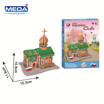 40 Style World Famous Architecture Building 3D Puzzle Model