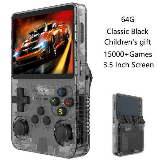 QZT X6 Game Console 3.5Inch IPS Screen Handheld Game Player Dual