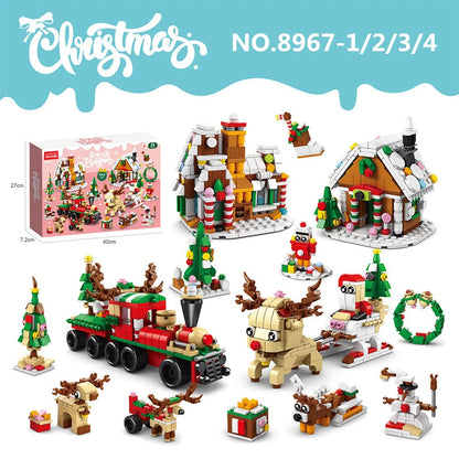 6 In 1 Upgraded Christmas Series Building Blocks Set With Light