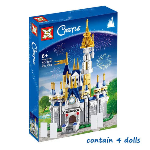 Disney Castle Palaces Assembly Building Blocks Mickey Minnie Mouse