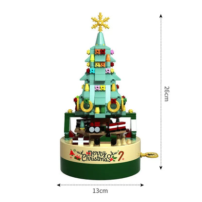 Merry Christmas Lighting Tree Building Blocks Bricks Creative Music