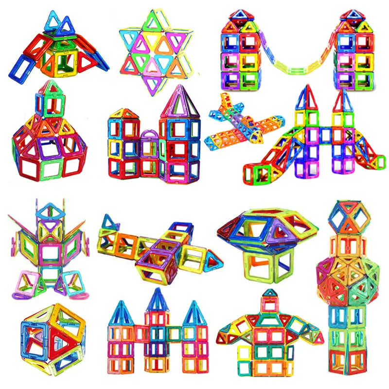 Magnetic Building Blocks Big Size and Mini Size DIY Magnets Toys for