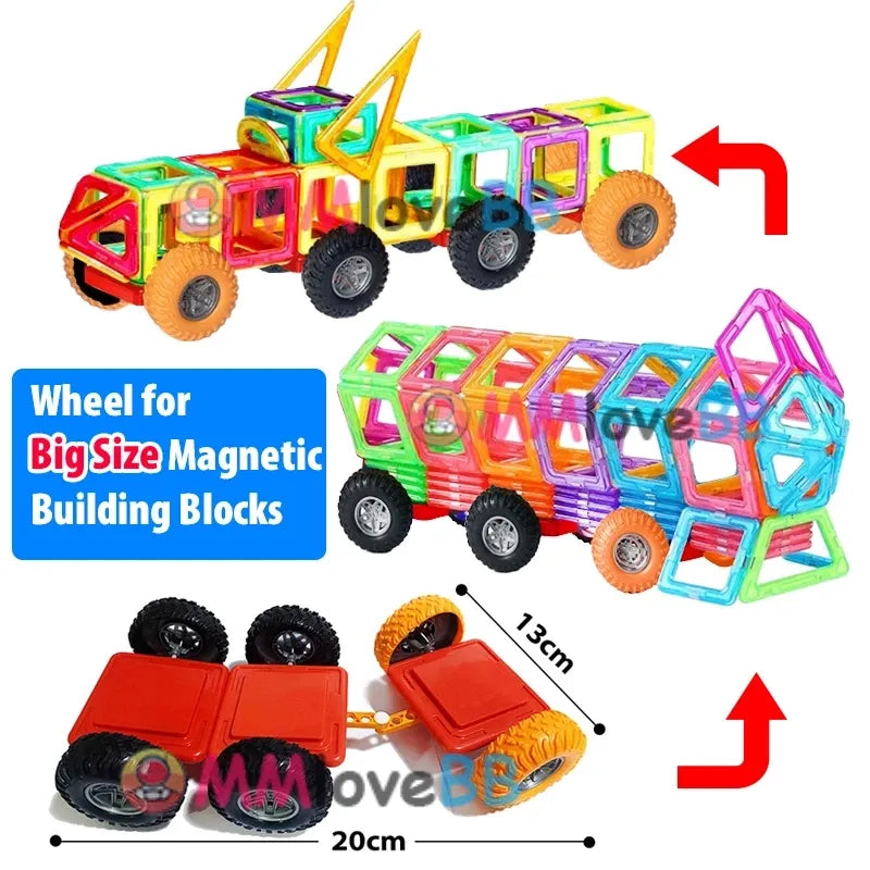 Magnets Toys for Kids Big Size Plus Magnetic Blocks for Children